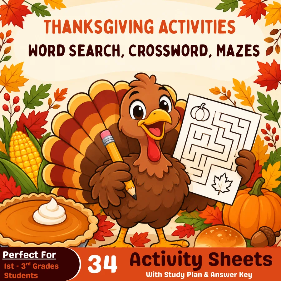 Thanksgiving Activities Packet cover